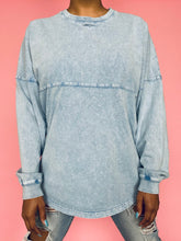 Load image into Gallery viewer, Mineral Washed Knit Sweatshirt