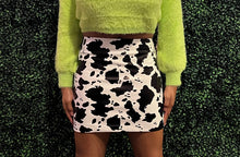 Load image into Gallery viewer, Cowhide Mini Skirt